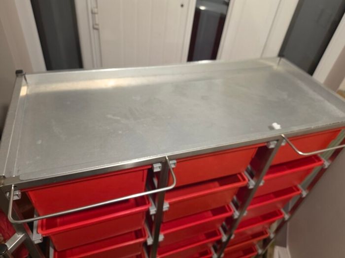 Large Stainless Steel Tool Box Trolley or Toolbox Storage Unit - Keyword Snap-on Stanley Dewalt Milwaukee Bosch Makita  etc