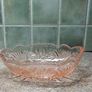 Antique Rare Rose 1930's era Pink Crystal bowl & vase set Reduced!- Final Reduction! Image 10