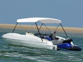 2 Bow Bimini Top White 150x120x110 cm