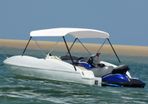 2 Bow Bimini Top White 150x120x110 cm