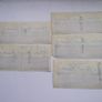 5 Vintage Cheques from Ulster Bank with Consecutive numbers (1892) Image 4