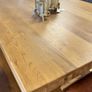 Ex Display Solid Heavy Oak Dining Table 180cm Image 2