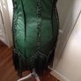 BNWT...Stunning Sage/Black Occasion Wear Dress With Stretch (labelled 8. Size 10-12) Image 5