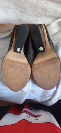 John Rocha Black Patent Shoes