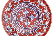 Handmade and Hand Painted Large Ceramic Plate| Warehouse Clearance | Massive Discount | Bargain prices
