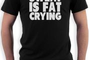 Sweat Is Fat Crying T-shirt Tee Top Shirt