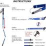 Trekking Pole, Collapsible Walking Hiking Stick for Men Women, Ultralight Aluminum Ski Pole with EVA Grip (FREE SHIPPING) Image 5