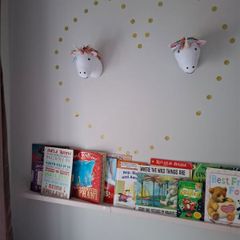 Nusery Decor unicorn heads x 2