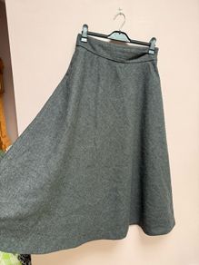 Zara midi wool skirt