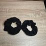 Two black velvet scrunchies Image 2