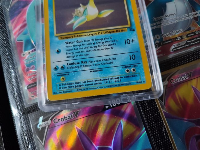 Lapras ! Holo Rare ! from Fossil Set ! PCA 9 ! Near Mint ! 1999 ! Graded Pokemon Card ! PSA !