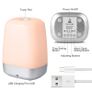 Wake Up Light, Sunvook Alarm Clock Colored Sunrise Simulation LED Digital Alarm Clock Touch Control Dimmable Bedside Lamp with 5 Natural Sounds Rechargeable, 3 Brightness Levels, 256 Color RGB Mode Image 4