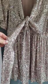 SERAPHINE Luxe Maternity Sparkle Tie-Knot Front Sz 12 (Rrp 79 Sterling)