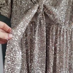 SERAPHINE Luxe Maternity Sparkle Tie-Knot Front Sz 12 (Rrp 79 Sterling)