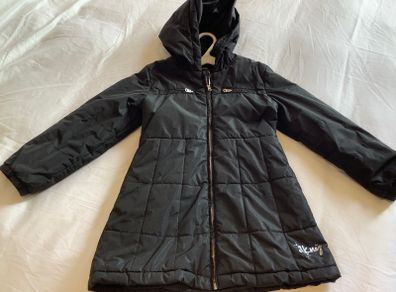 Girls gorgeous genuine DKNY designer black puffa style school coat gorgeous fit 5 6