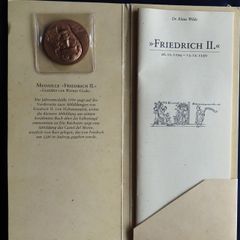 Frederick II Holy Roman Emperor | solid Bronze coin medal by Werner Godec