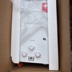 8L Propane LPG Gas Water Heater with Winter and Summer Modes, Instant Propane Water Heater, with Shower Kit, Digital Display