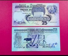 Seychelles. 25 Rupees 1989 Pick 33a  ( Uncirculated )