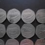 12 Irish coins@50 Pence (1978-1998) Image 2