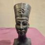 Egyptian Queen Nefertiti Bust Carved Stone Image 3