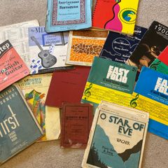 Series of vintage music note books