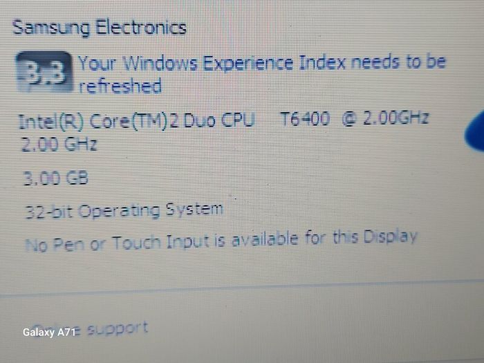 Samsung R610 15.6 inch Laptop, 3GB Ram, 300GB HDD, Intel Core 2 Duo CPU T6400 2.00GHz, indows 7 Home Premium, Chrome, Youtube, and VLC for best movie experience