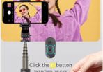Selfie Stick Tripod Led Light Phone wireless Handheld Bluetooth, Tripod with Remote, Extendable Stick with Detachable Wireless Remote, Compatible with iPhone/Samsung/Huawei/Gopro