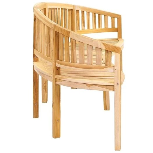Banana Bench 200 cm Solid Teak Wood