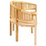 Banana Bench 200 cm Solid Teak Wood Image 5