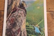 Old Postcard, The Devil's Head and Rocky Broad Valley, North Carolina, USA - free standard postage