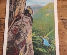 Old Postcard, The Devil's Head and Rocky Broad Valley, North Carolina, USA - free standard postage