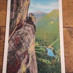 Old Postcard, The Devil's Head and Rocky Broad Valley, North Carolina, USA - free standard postage