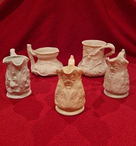 Antique Parian Ware Jugs
