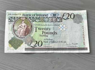 Northern Ireland - 2013 Bank Of Ireland 20 Pounds