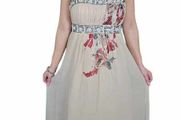 Rose Maxi Dress Beige
