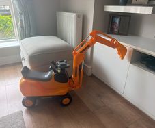 Micro Excavator Push-Along Ride On with Digger