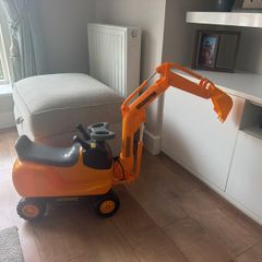 Micro Excavator Push-Along Ride On with Digger