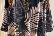 Witchery Palm Print Off Shoulder Top - Size M
