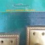 Woodie's Georgian-style polished brass door handle set with roped-edge backplate Image 2