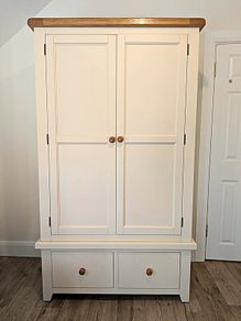 2 Door Cream Wardrobe