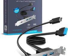 Multi PCI bracket with 1x Type-C and 2x Type-A ports