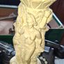 Beautiful Table Base of Neoclassical Women, Elephants, and Dragons. You could easily get a round piece of glass, wood or plexiglass, and make a nice table that would be a focus point in any room or hall. Postage Available or Collection Image 3