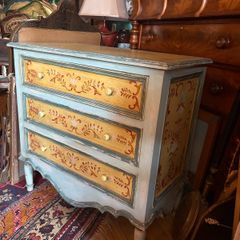 Stunning Swedish Hand Painted Drawers