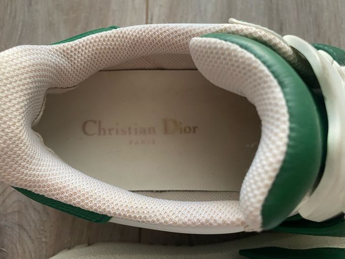 Christian Dior-ID Sneakers - White/Green - EU 37.5 UK 4.5