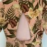 Tropical Print Dress with Cut Out Back Detail Image 3