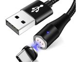 New 1m Magnetic Type C USB Cable Fast Quick Charge 3.0 5A Data Transfer #1362