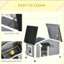 Wooden Dog Kennel for Outside, for Medium Dogs, b5Hx97L x72Wcm. Grey Image 7