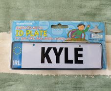 Kyle Embossed Metal ID Plate
