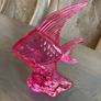 Large Waterford Crystal Pink Angel Fish Image 5