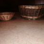 2 x baskets, wicker woven, 1 small  / 1 bigger - see pics for sizes Image 2